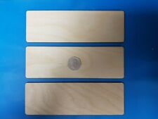 3x RECTANGLE Craft Blank Shape 20 x 6.5cm BIRCH PLY Wood Plaque Sign Pyrography