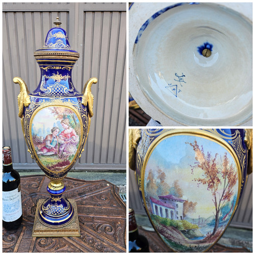 Antique large sevres porcelain - sevres,