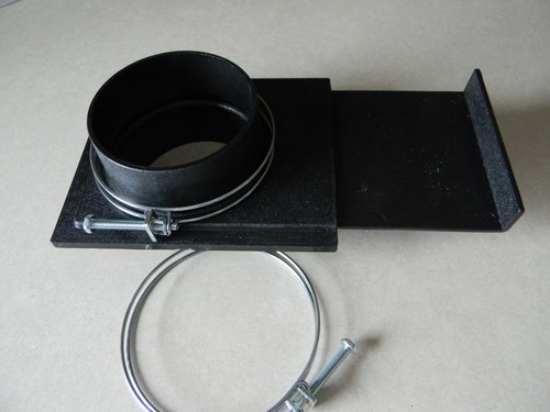 Delta blast gate w clamps - 4", w/clamps