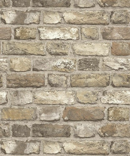 Grandeco vintage brick natural - brick,