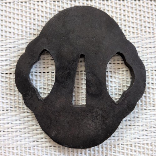 Japanese iron tsuba samurai - japanese,