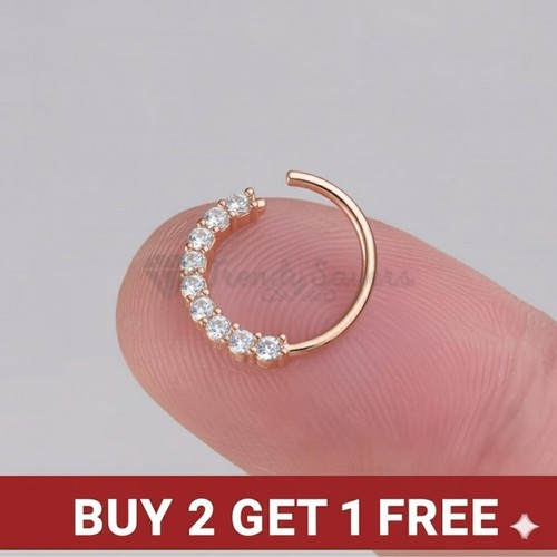 Nose ring helix hoop stud - nose,