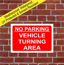 No parking vehicle turning
