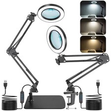 8X Magnifying Glass Desk Light