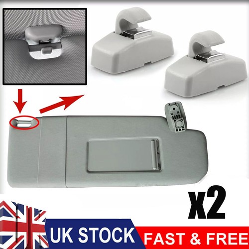Sun visor hook clip bracket - visor,