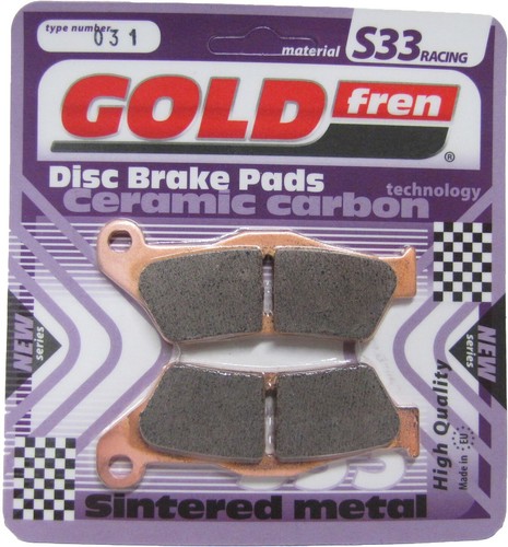 Goldfren s33 brake pads - s33, front
