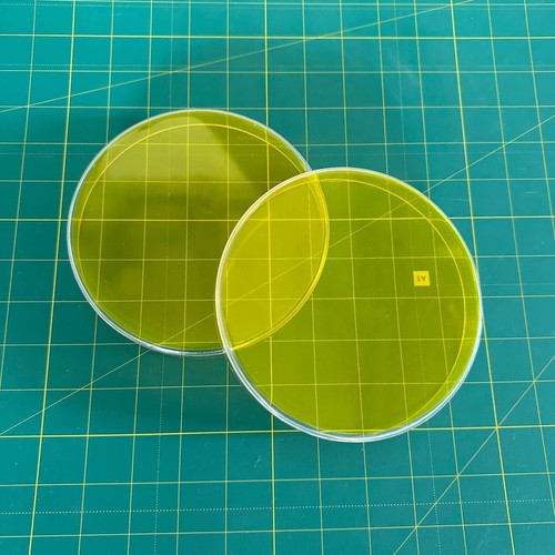 Clear and yellow - and, tinted