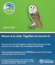 RSPB Pin badge Barn Owl NIIC P03041
