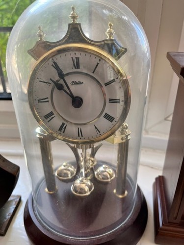 Vintage halle clock glass - clock, dome