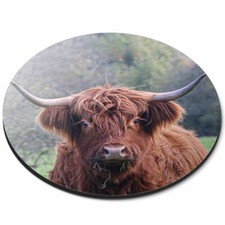 Round Mouse Mat - Brown