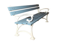 Garden Park bench with armrest