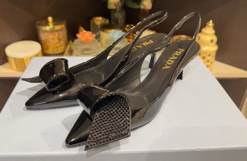 Prada embellished patent - embellished,