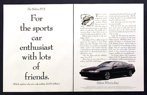 1992 subaru svx - subaru, "limited