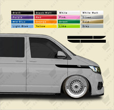 Fits VW T4 T5 T6 Transporter - Wing Stripe Sticker Decals Camper Van Motorhome