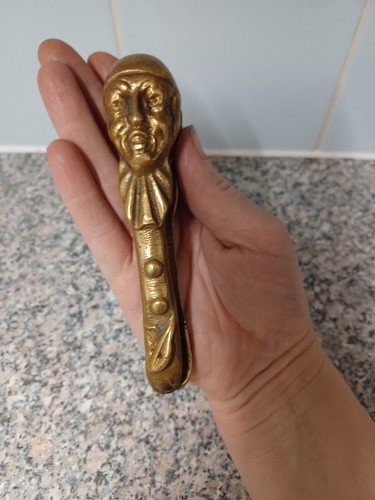 Antique brass nut crackers - brass,