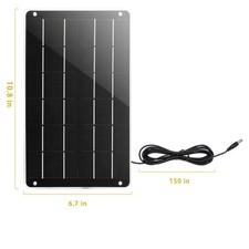 60W 12V Portable Solar Panel Trickle Charger Kit Car Battery Maintainer RV Bus