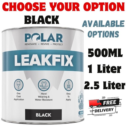 Polar black leak seal paint - black,