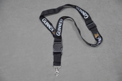 Guinness clip lanyard - clip, black