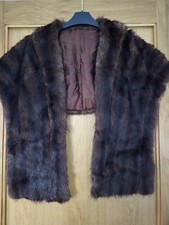 VINTAGE LADIES 1950s REAL FUR MINK STOLE/WRAP/SHAWL - GREAT FOR WEDDINGS etc
