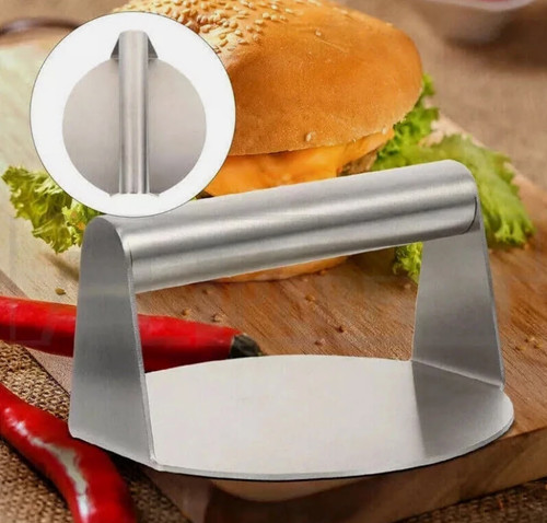 Stainless steel burger press - stainless,