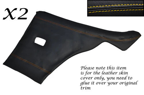Yellow stitch rear door - yellow,