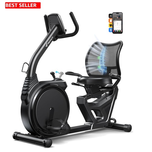 Recumbent exercise bike with - with, 8