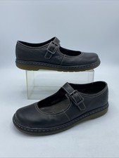 Dr Martens Kara Black Leather Mary Jane Style Buckle Shoes UK 5