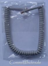 Telephone Handset Curly Cord Grey (Mid-Grey) - (30cm in coiled state) Brand New 