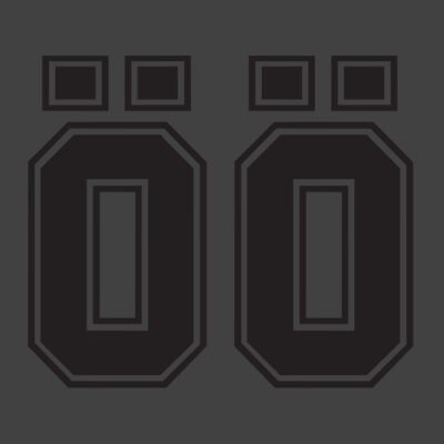 Ohlins pair stickers black - x2,
