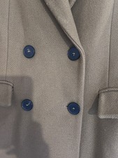 Zara Brown Wool Coat M