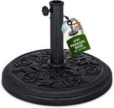 BLACK CAST IRON ROUND UMBRELLA