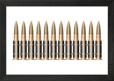 Bullet Belt Framed Wall Art