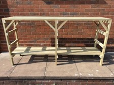 Wooden Greenhouse Staging shelving - Very Solid - 6ft - 2 Tier