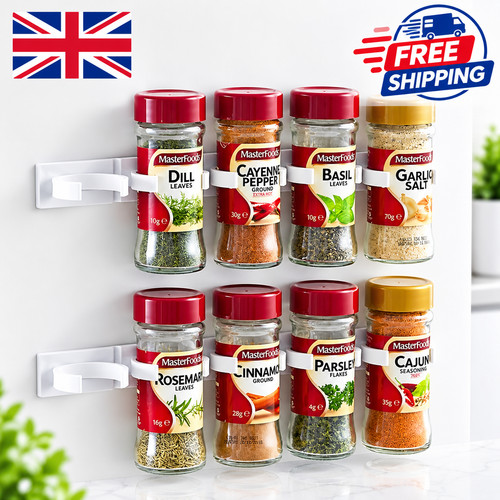 2pcs wall mounted spice rack - 2pcs,