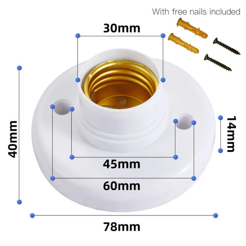 10pcs e27 screw cap - e27,
