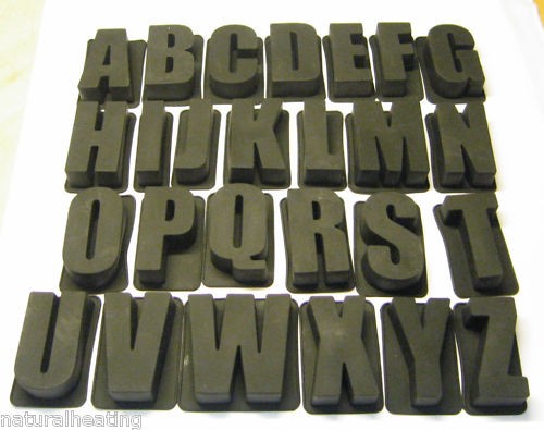 Silicone letter moulds - silicone,