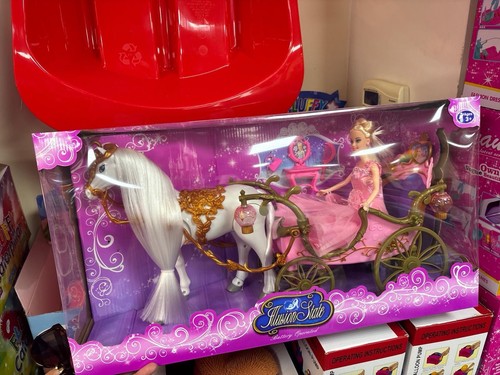 Princess doll white horse - princess, ,
