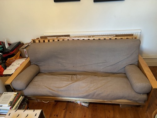 Solid wood futon - wood, futon-style