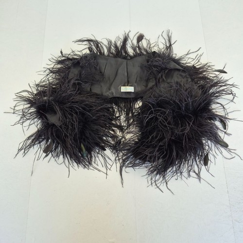 Medici feather bolero black - medici, xl