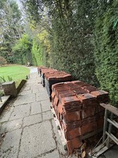 5600 Victorian/Edwardian Antique Reclaimed Red Clay Roof Tiles 