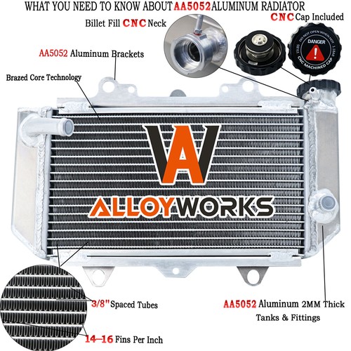 Row aluminum radiator for - 2,