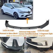 Add-on Universal Fit For 2016-19 Renault Clio IV BH Front Lip Splitter Body Kits