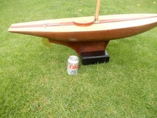 Vintage model yacht hull
