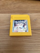 Pokemon Yellow Game Boy Colour Cartridge Nintendo
