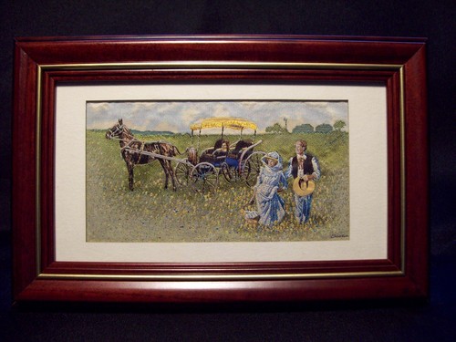 Vintage cash woven picture - cash's,