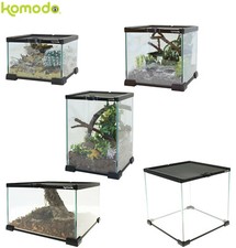 KOMODO GLASS NANO HABITAT SMALL REPTILE VIVARIUM STACKABLE SPIDER INSECT TANK