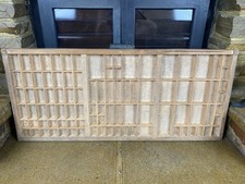 Vintage Letterpress Wood Printers Tray, Old Shelf, Rustic Shelf, Curios Display