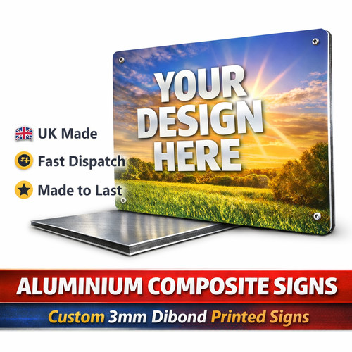 3mm aluminium composite sign - 3mm,