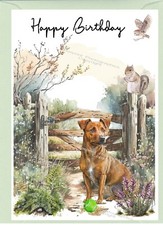 Patterdale Terrier Dog (4"x