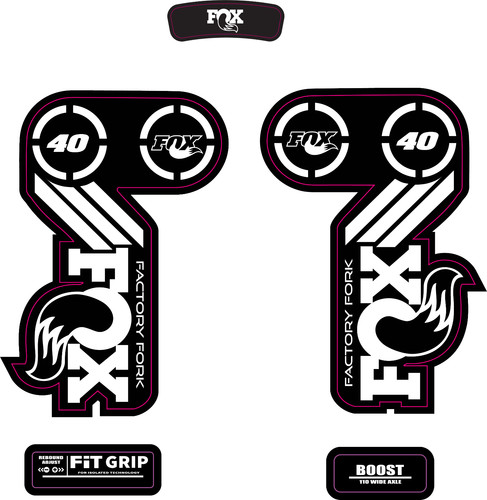 Fox factory forks decals - 40,